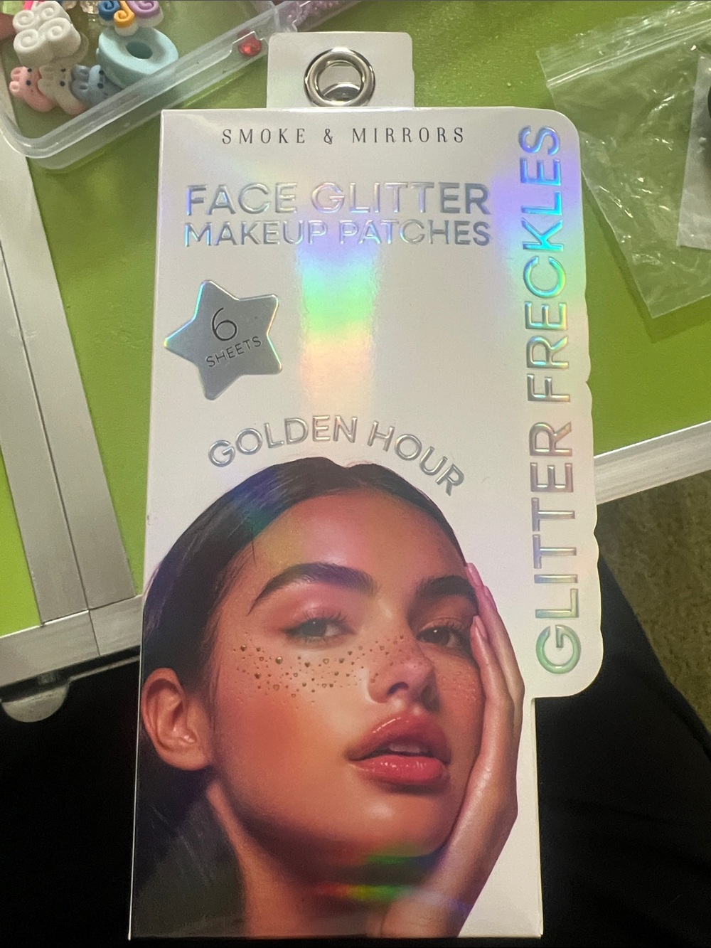 Smoke & Mirrors Golden Hour Face Glitter Patches – Gold Glitter Freckles